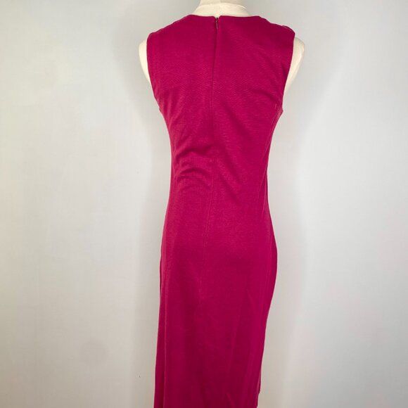 Ronen Chen - Deep Magenta Bodycon Sleeveless Dress - Picture 6 of 8
